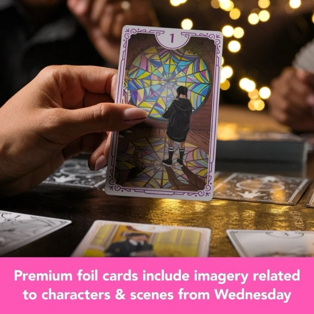 5/$25 Wednesday Card Game, Premium Foil Cards from The Hit TV Series, new